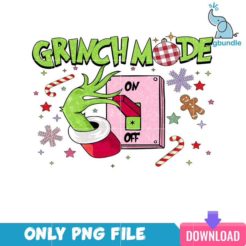 Grinch Christmas Mode On PNG