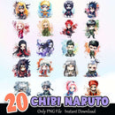 Chibi Naruto PNG Bundle Sublimation Instant Download