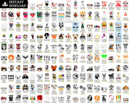 2400+ Halloween svg files for cricut, Halloween designs bundle in 4 formats, Digital files