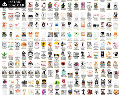2400+ Halloween svg files for cricut, Halloween designs bundle in 4 formats, Digital files
