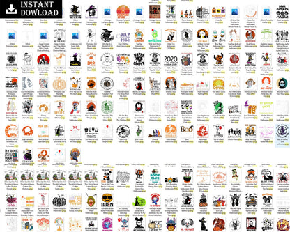 2400+ Halloween svg files for cricut, Halloween designs bundle in 4 formats, Digital files