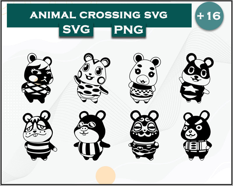 16+ Hamsters Svg Bundle, Animal Crossing Svg Bundle, Animal Crossing Svg, Cartoon svg, png digital file