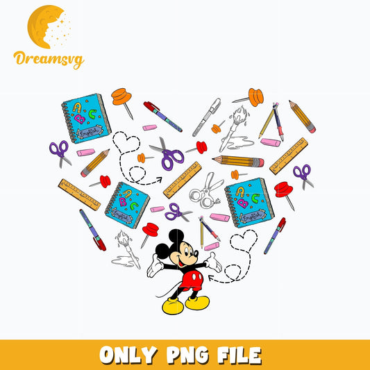 Happy 100 Days of School Mickey Png