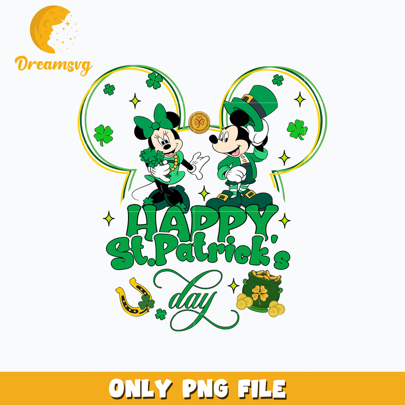 Mickey couple happy patrick's day png