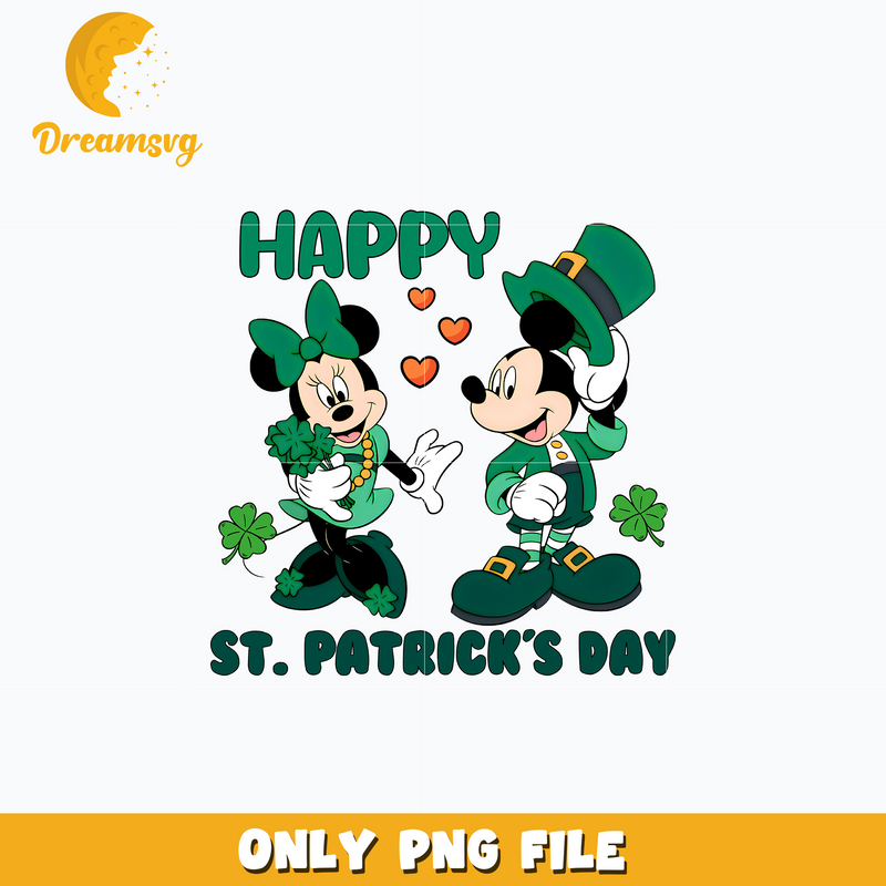 Mickey couple disney happy patrick's day png