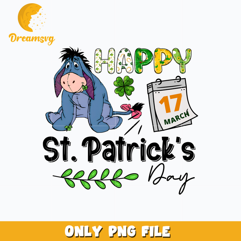 Eeyore happy st. patrick's day png