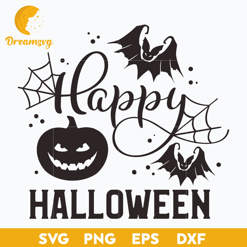 Happy Halloween SVG, Halloween svg, png, dxf, eps digital file.