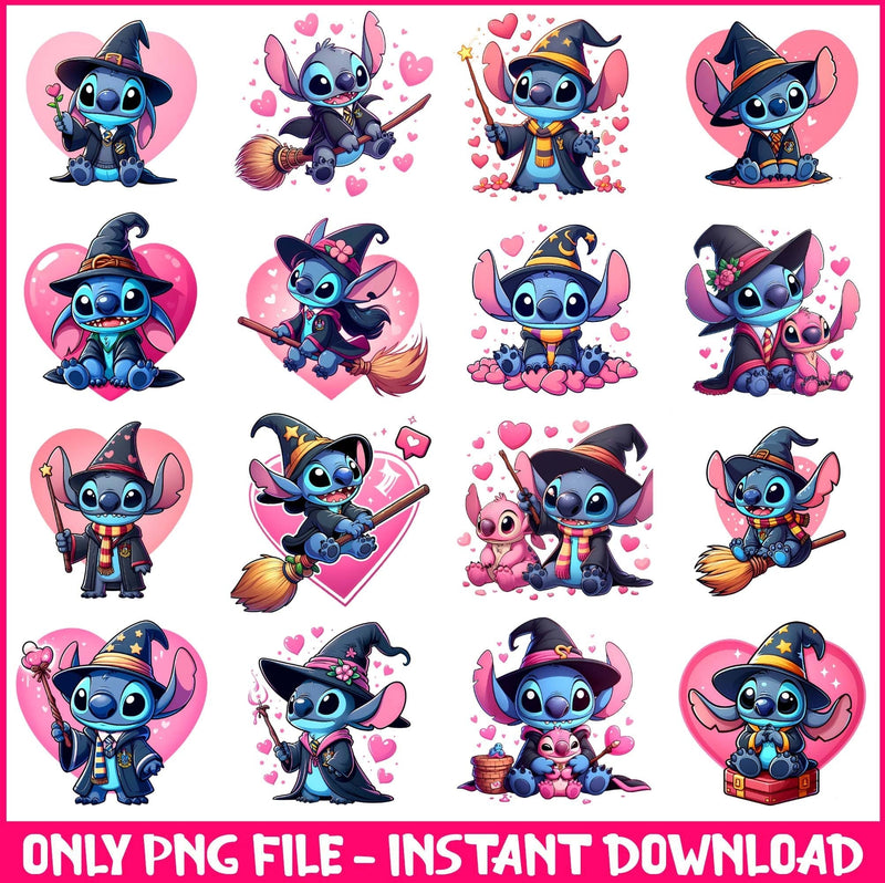 Harry stitch valentine png bundle