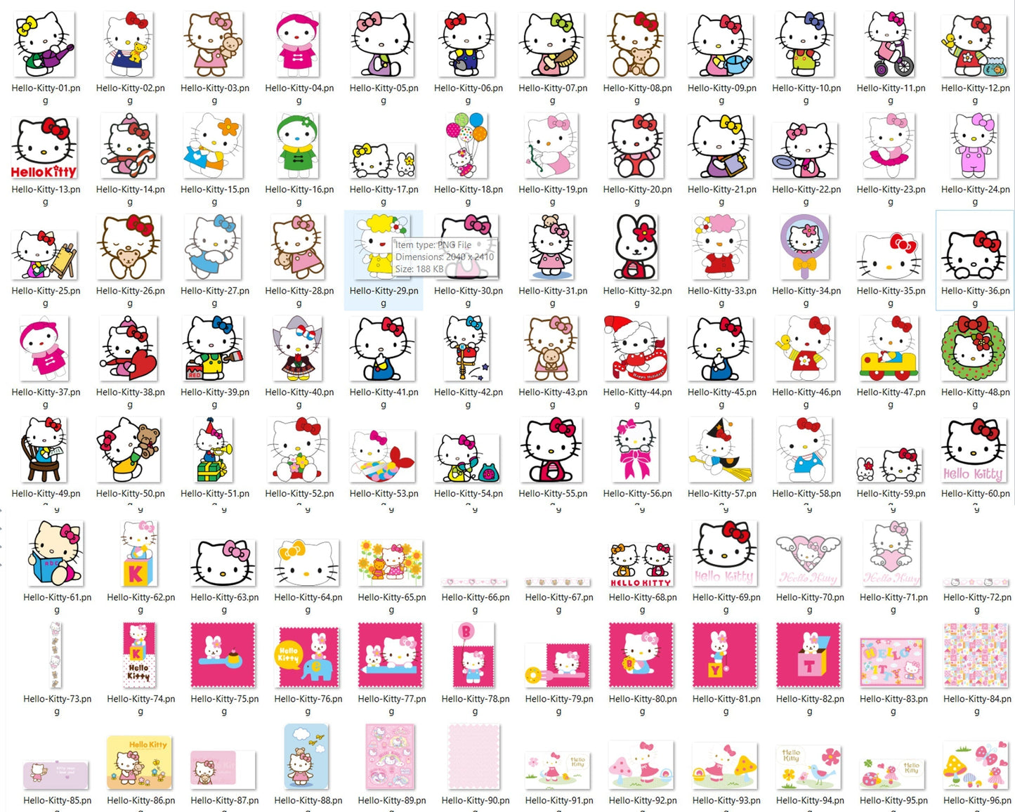 1450+ Hello Kitty Bundle svg, Hello kitty svg, eps, png, dxf