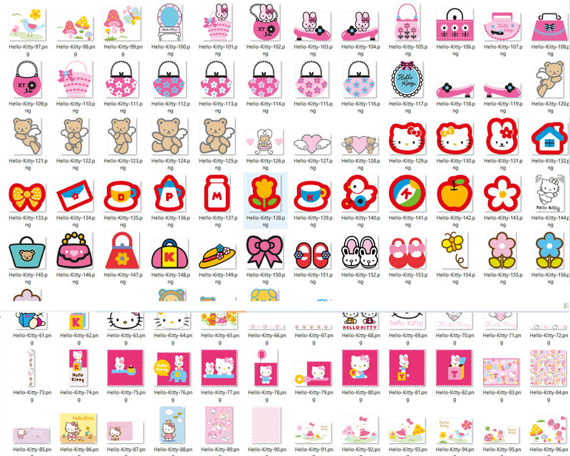 hello kitty svg bundle - Digital download