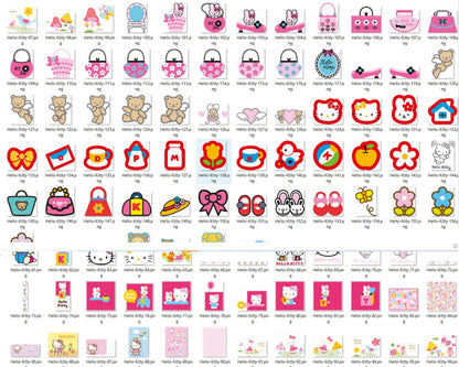 1450+ Hello Kitty Bundle svg, Hello kitty svg, eps, png, dxf
