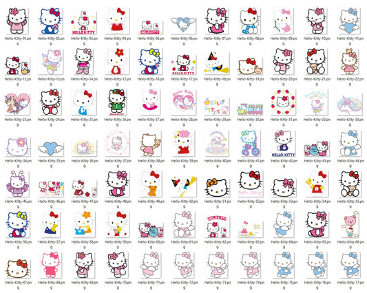 1450+ Hello Kitty Bundle svg, Hello kitty svg, eps, png, dxf