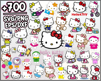 hello kitty svg bundle - Digital download