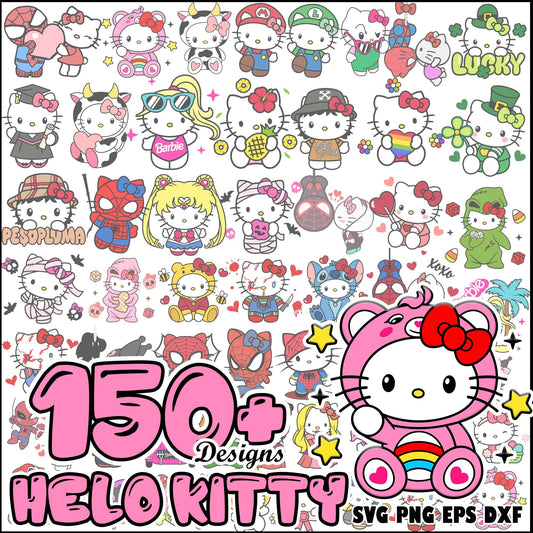 Hello kitty bundle svg trending 2025