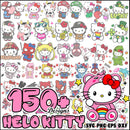 Hello Kitty Clipart Bundle, Hello Kitty PNG, Hello Kitty SVG files for Cricut