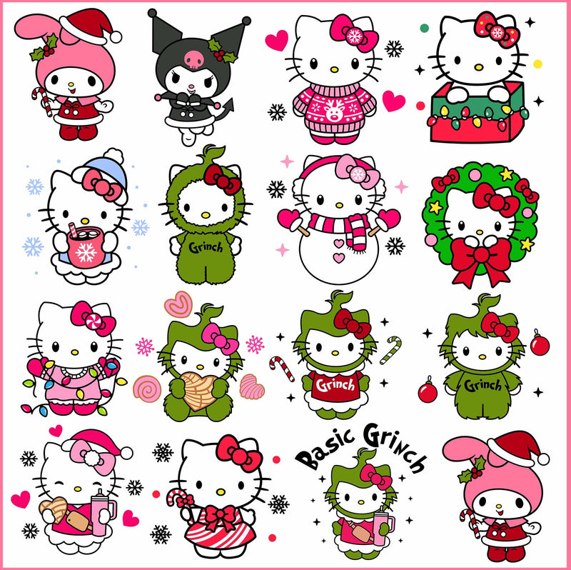 Hello kitty christmas bundle svg