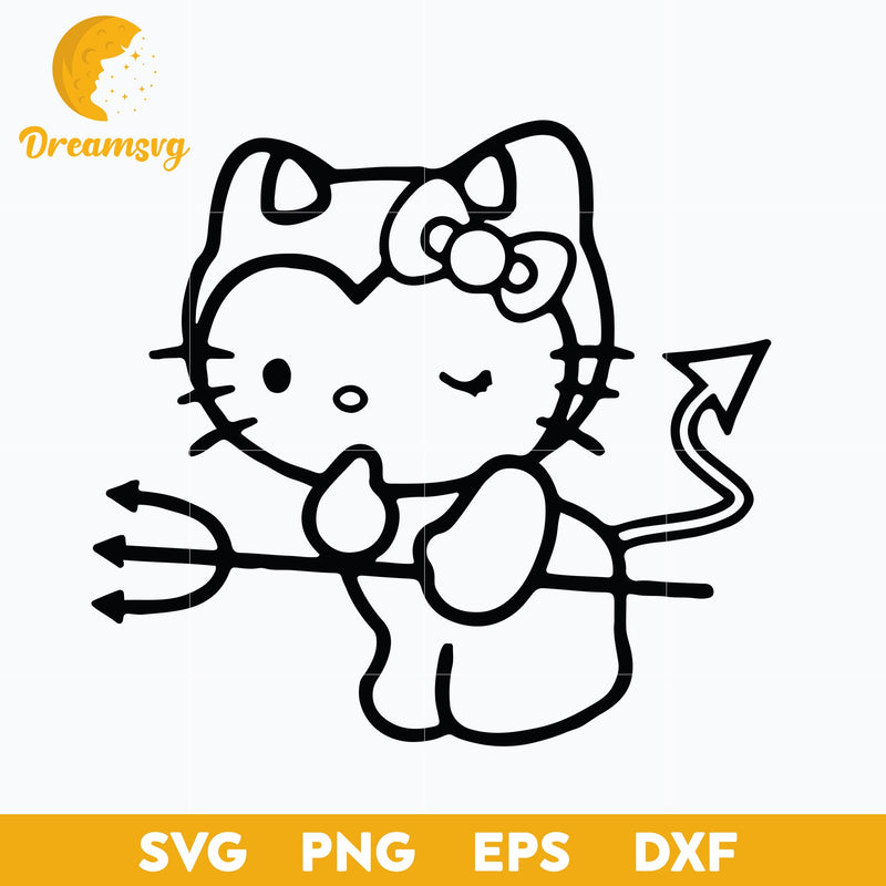 Hello Kitty Halloween Svg, Hello Kitty Svg, Halloween Svg, png, dxf, eps digital file.