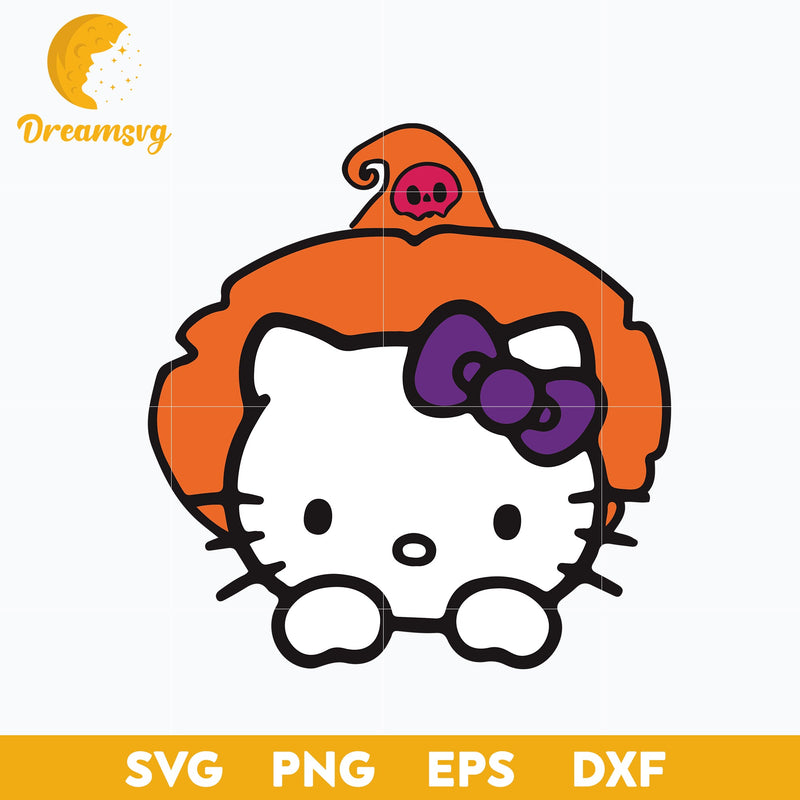 Hello Kitty Halloween Svg, Hello Kitty Svg, Halloween Svg, png, dxf, eps digital file.