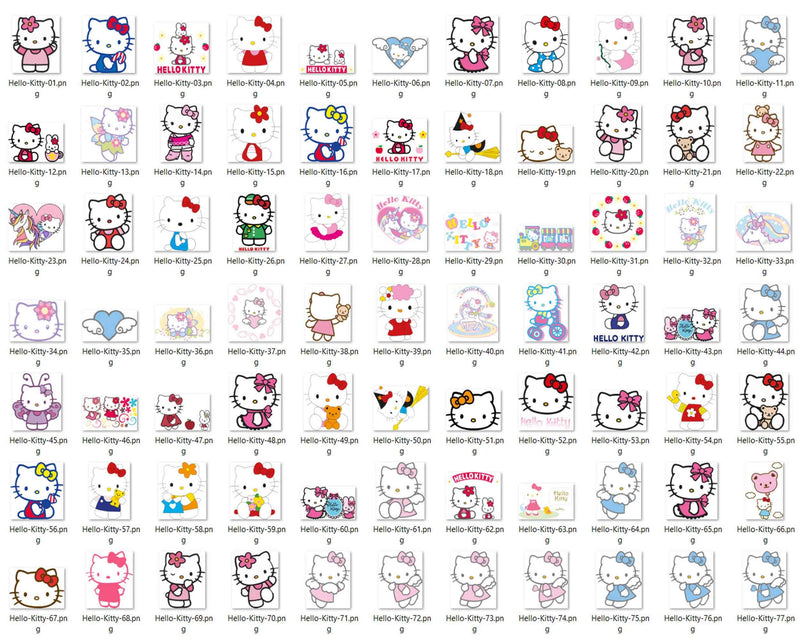 1800+ Mega Halloween Hello Kitty Bundle svg, Kawaii kitty halloween svg, eps, png, dxf, Horror kitty digital files.