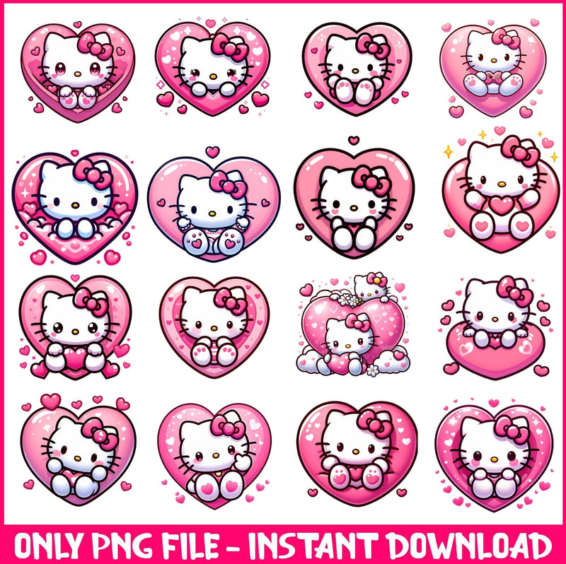 hello kitty valentine bundle png