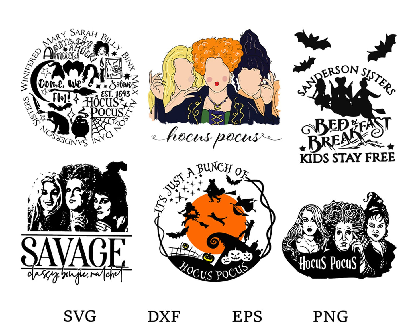 Hocus Pocu svg Bundle, Halloween svg, Sandersonn Sisterss svg