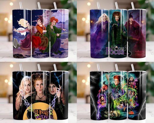 Hocus Pocus Tumbler Wrap Bundle, Houcs Pocus Sublimation Designs