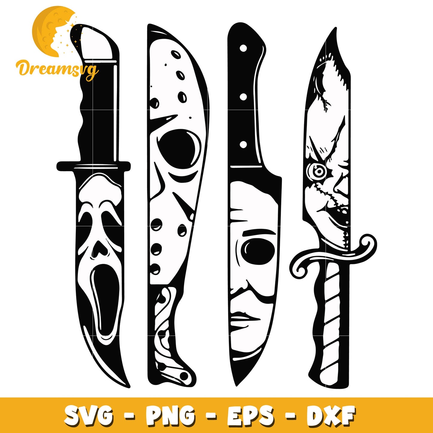 Knife horror halloween design svg