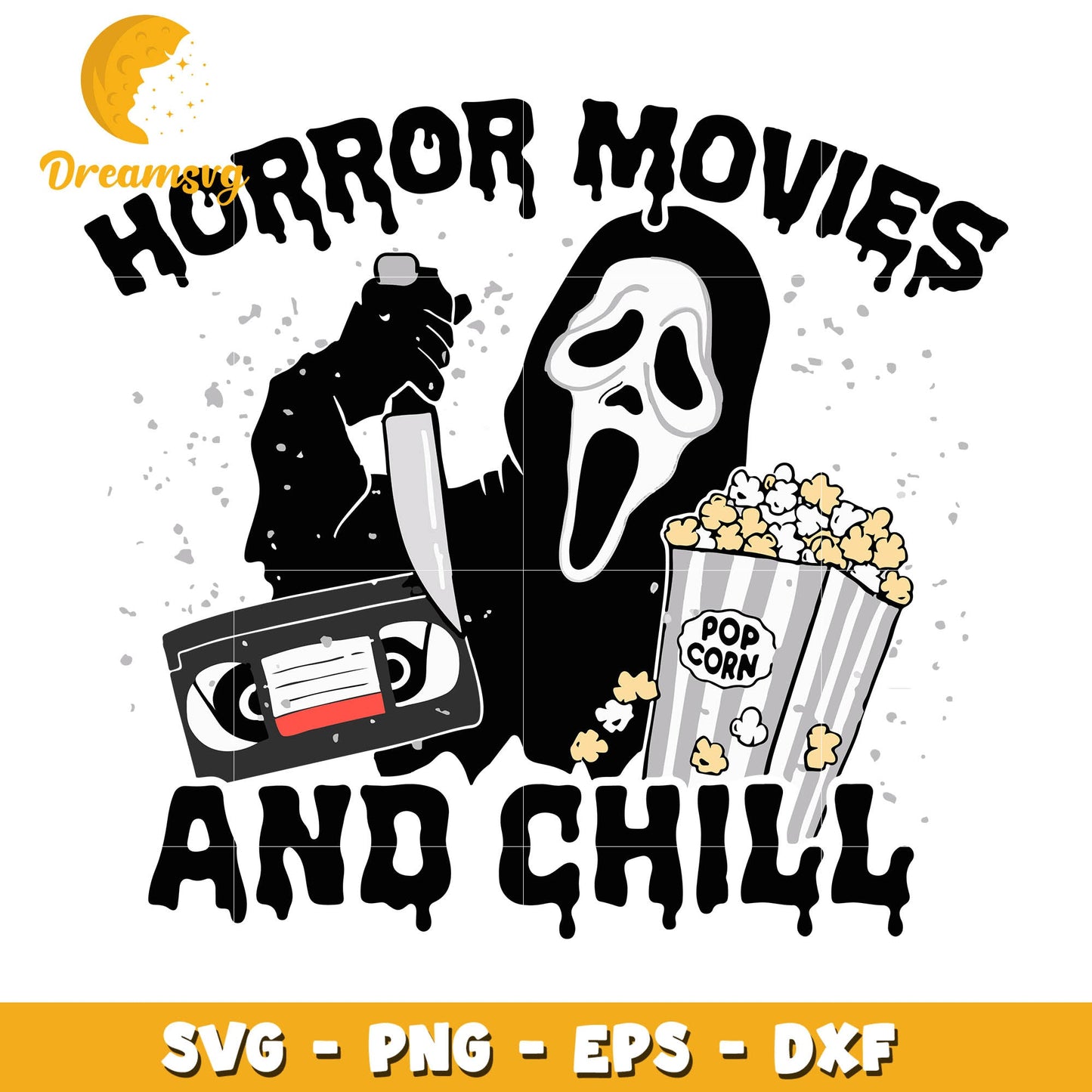 Horror Movies And Chill svg