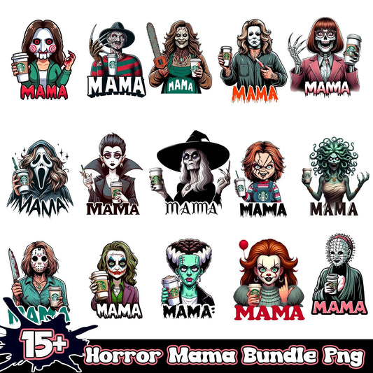 Horror Mama Bundle 15+ PNG
