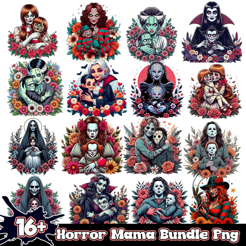 Horror Mama Bundle 16+ PNG