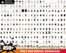 850+ Horror Movies Characters PNG Bundle, Bundle png, Digital download.