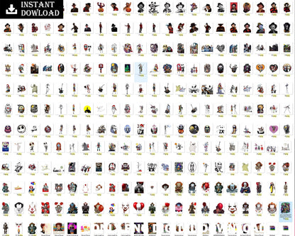 850+ Horror Movies Characters PNG Bundle, Bundle png, Digital download.