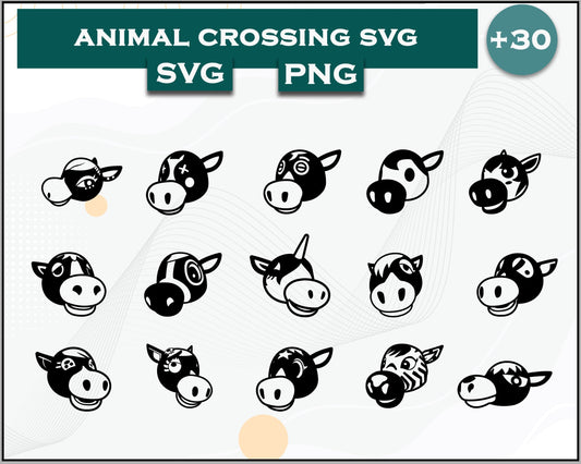 30+ Horse Svg Bundle, Animal Crossing Svg Bundle, Animal Crossing Svg, Cartoon svg, png digital file