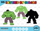 Hulk clipart set, Hulk SVG cut files for Cricut / Silhouette, The Incredible Hulk PNG