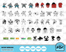 Hulk 100 cliparts bundle, Hulk SVG cut files for Cricut / Silhouette, The Incredible Hulk PNG