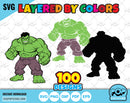 Hulk 100 cliparts bundle, Hulk SVG cut files for Cricut / Silhouette, The Incredible Hulk PNG
