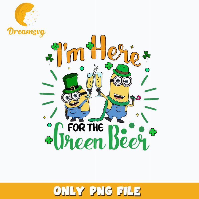 Minions Im here st. patrick's day Png