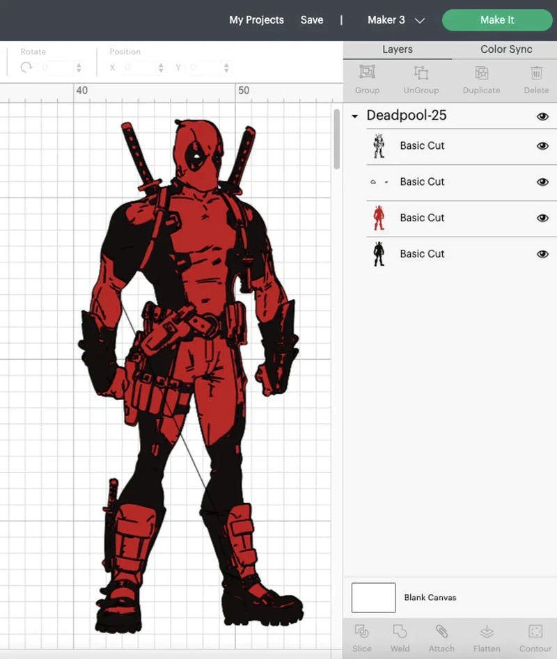 Deadpool PNG & SVG Bundle, 104 Files For Cricut & Silhouette