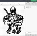 Deadpool Outline SVG, Deadpool Outline PNG, Deadpool Outline SVG Cricut