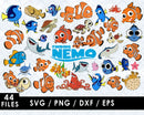 Finding Nemo PNG & SVG Bundle, 44 Files For Cricut & Silhouette
