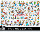 Goofy SVG Bundle, Goofy SVG For Cricut & Silhouette, Goofy Clipart, Goofy SVG Cut Files, Goofy PNG Transparent