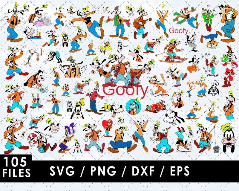 Goofy SVG Bundle, Goofy SVG For Cricut & Silhouette, Goofy Clipart, Goofy SVG Cut Files, Goofy PNG Transparent