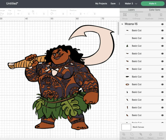 Moana Clipart Bundle, Moana SVG For Cricut, Moana Silhouette Vector Cut Files