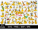 Pluto PNG & SVG Bundle, 71 Files For Cricut & Silhouette