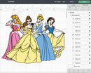 Disney Princess SVG, Disney Princess PNG, Disney Princess SVG Cricut, Disney Princess Clipart