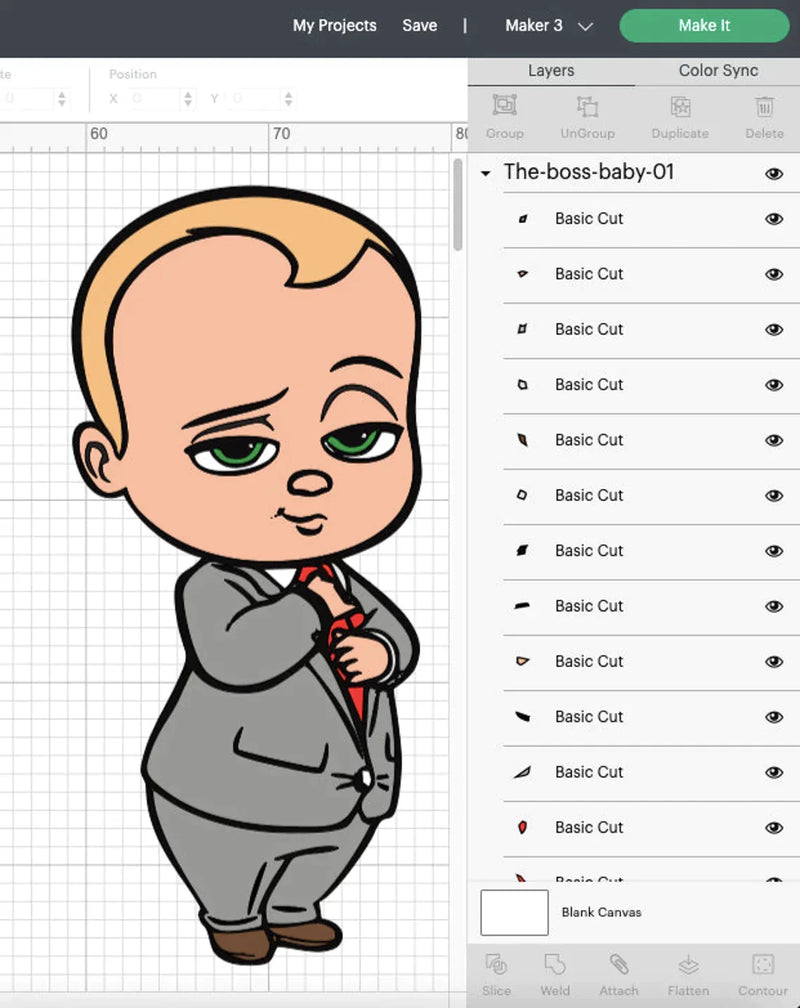 The Boss Baby Clipart Bundle, PNG & SVG Cut Files for Cricut & Silhouette