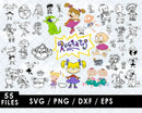 Rugrats PNG & SVG Bundle, 55 Files For Cricut & Silhouette