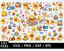 Winnie the Pooh SVG, Pooh Bear SVG, Piglet SVG Files For Cricut, Winnie the Pooh Cricut Designs