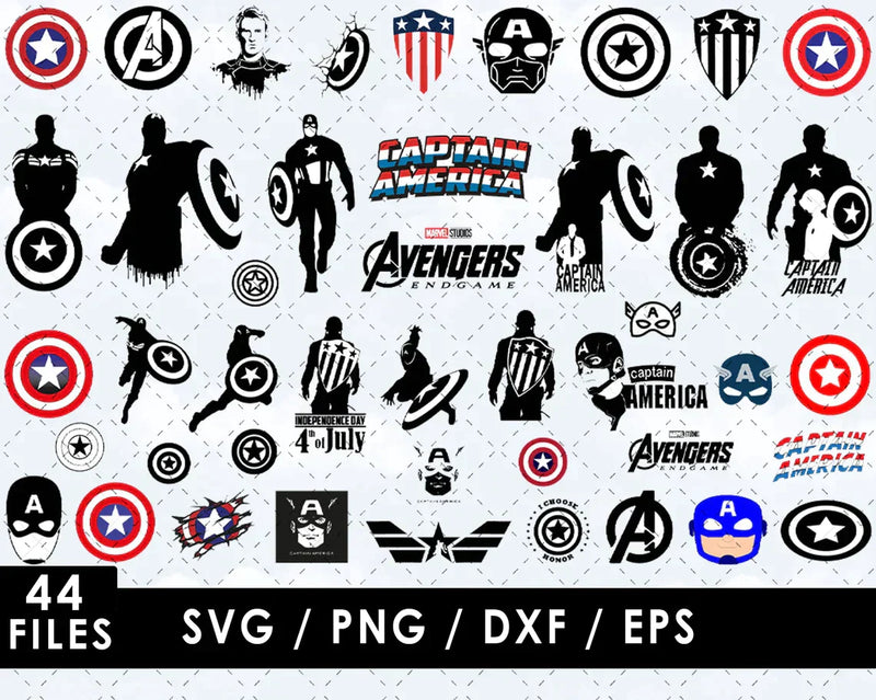 Captain America Svg, Captain America Clipart, Captain America Png, Captain America Svg For Cricut