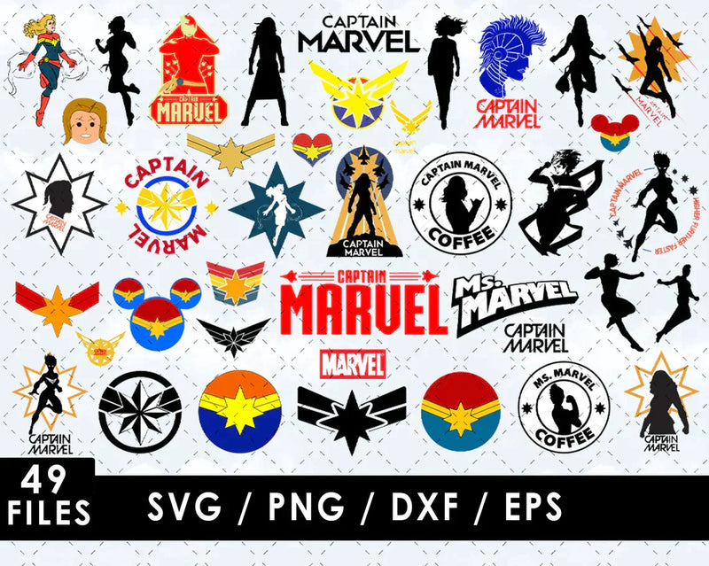 Captain Marvel Svg, Captain Marvel Svg For Cricut, Captain Marvel Clipart, Captain Marvel Png